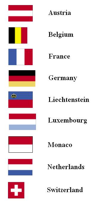 flags of europe. Flags of Western Europe