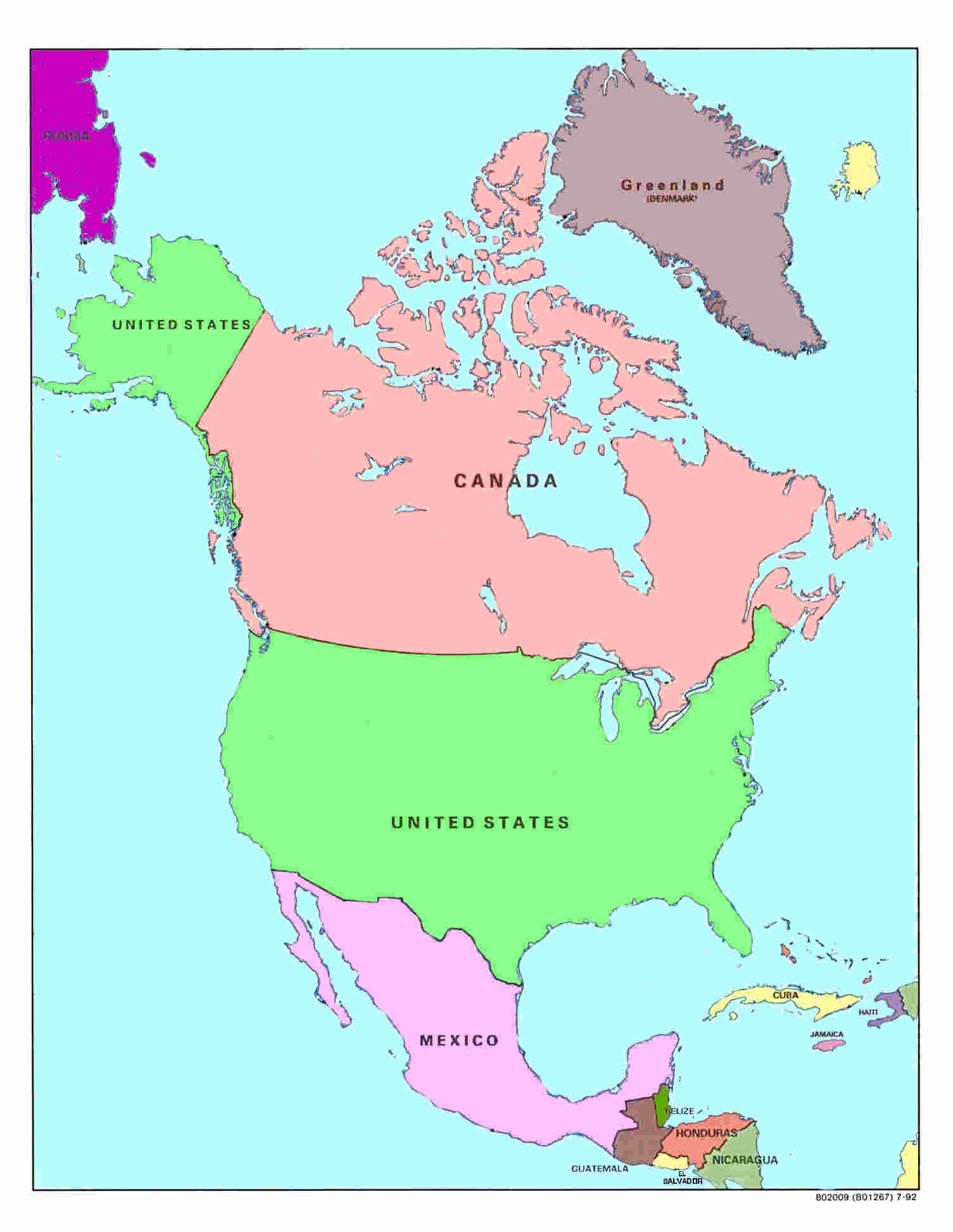 Countries And Capitals Of North America